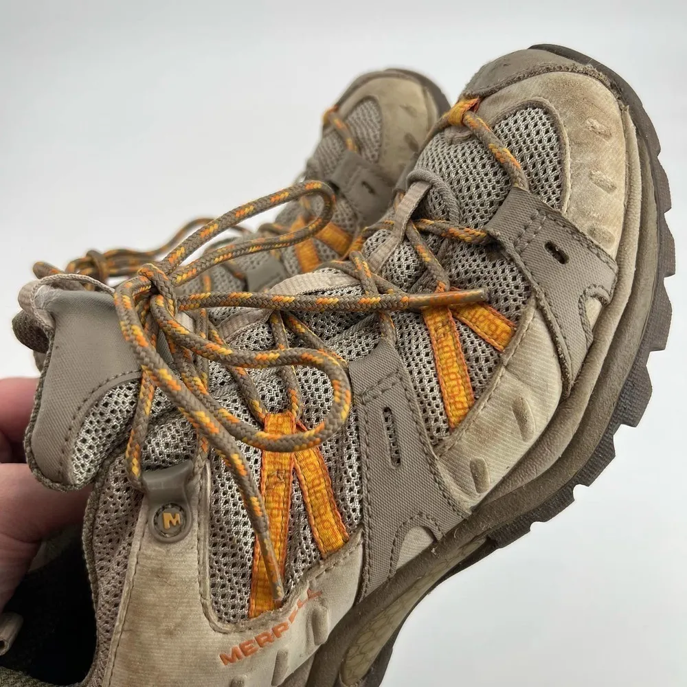 MERRELL Womens Hiking Shoes WaterProof Brindle Brown Size 8 Trail Siren Sport - Image 3