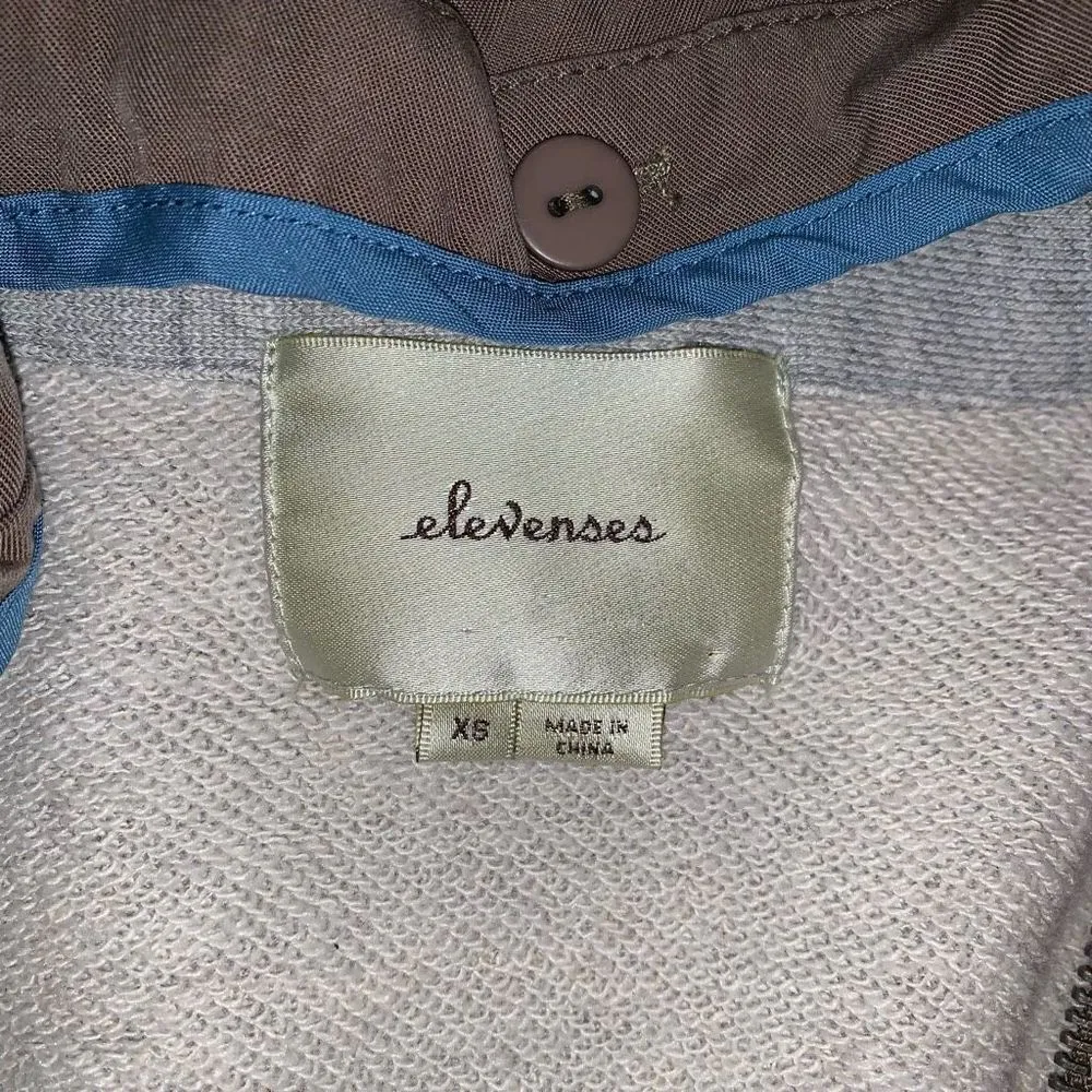 Elevenses Anthropologie Dickie XS hooded jersey jacket - Image 4