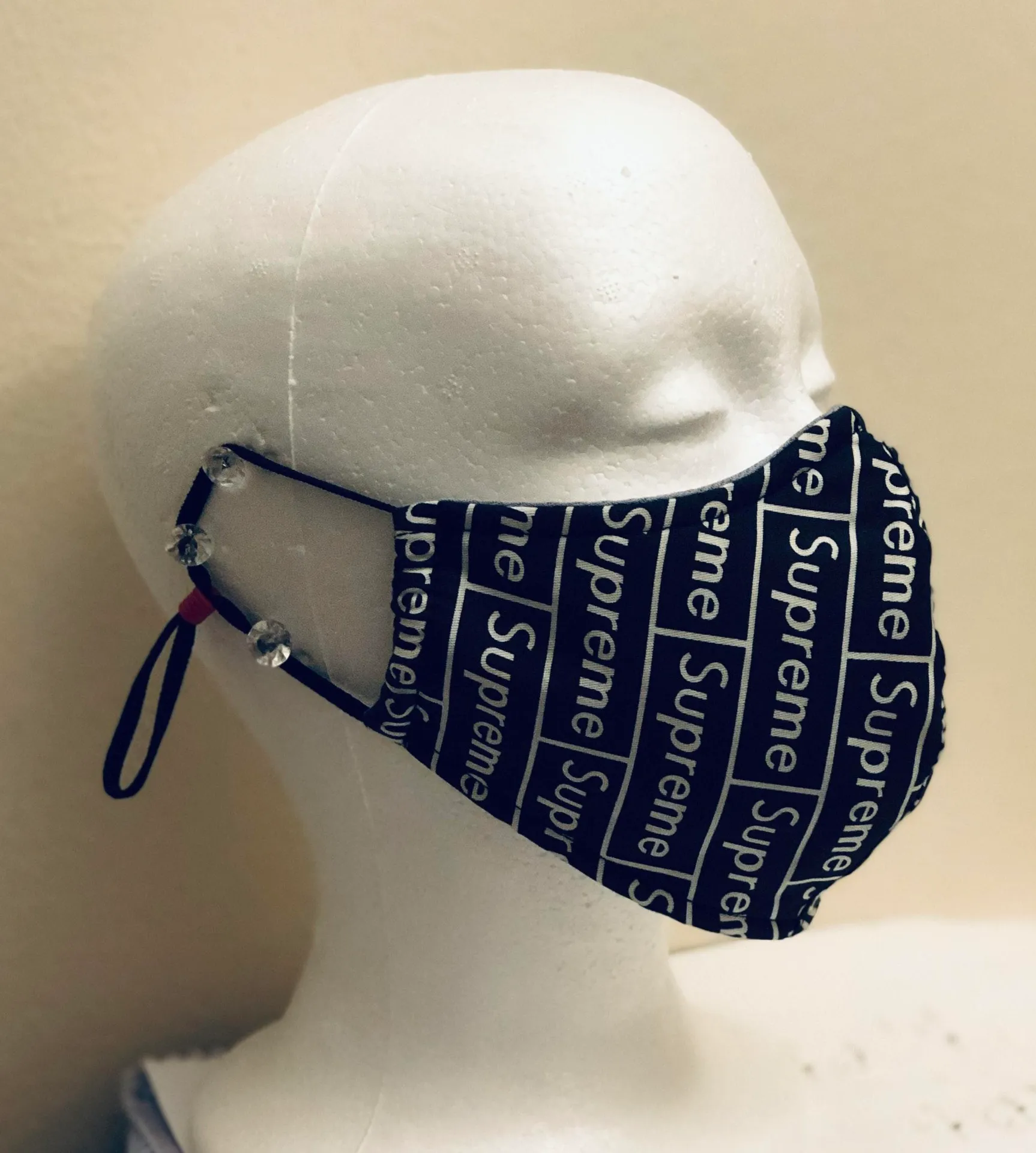 Supreme Face Mask Black - Image 5