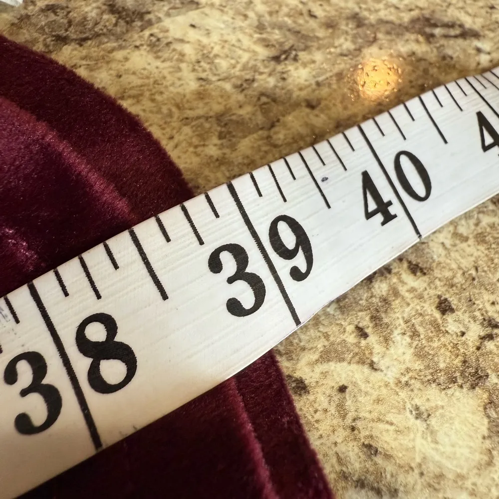 Burgundy Drawstring Pajama Pants Elegant Red - Image 5