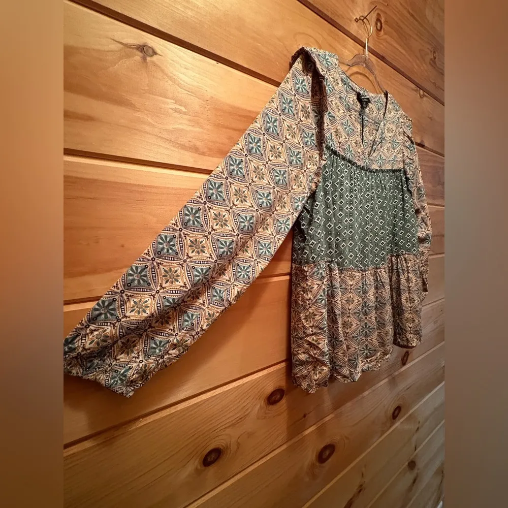 Cotton Bleu boho top size small NWT - Image 4