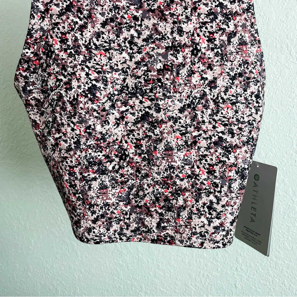 NWT Athleta Conscious Crop Built In Bra Sleeveless Tank Size XS in Paint - Image 6