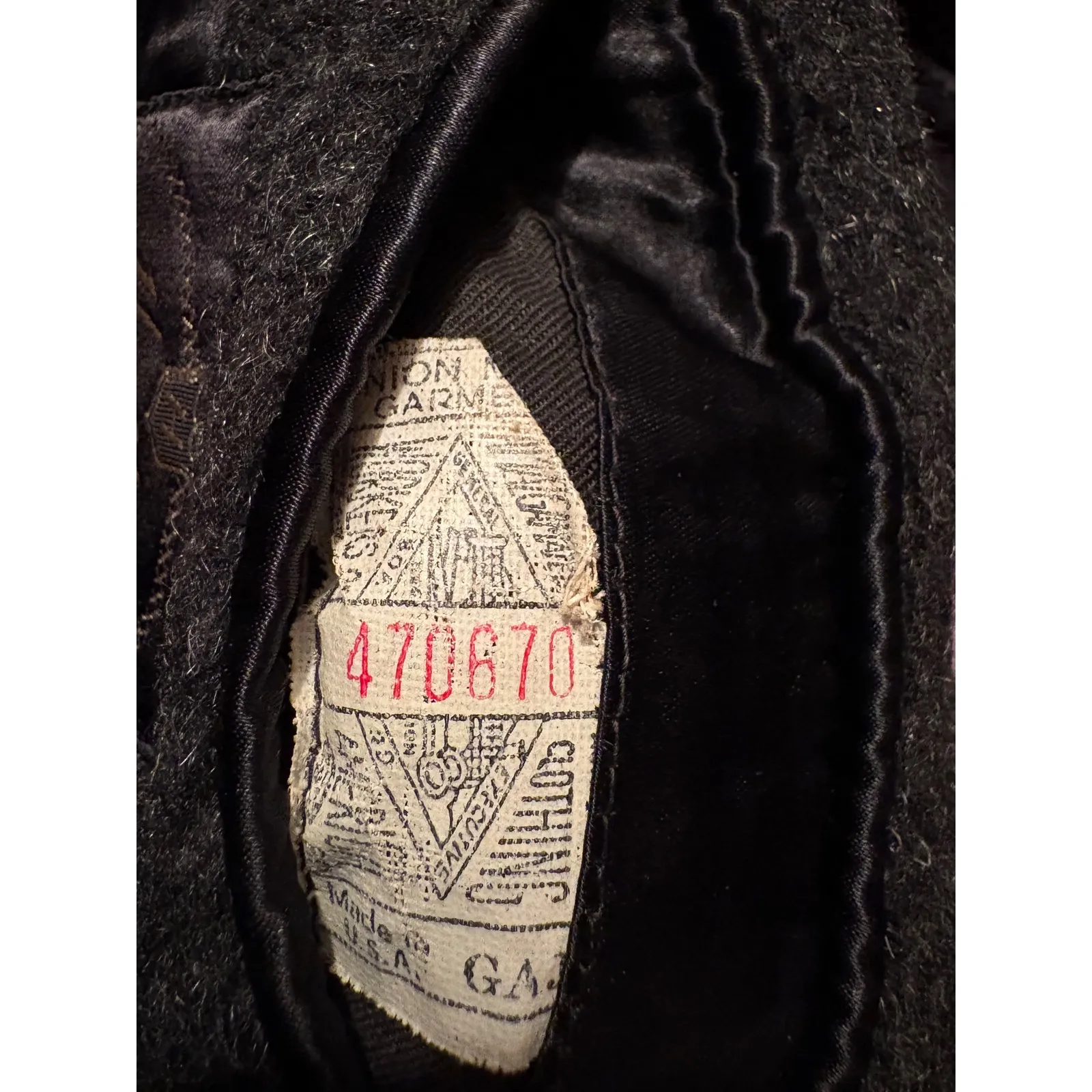 Vtg 50s Alpacuna‎ Wool Coat Women's M Gray Double Breasted ILGWU Union Made USA Size M - Image 15