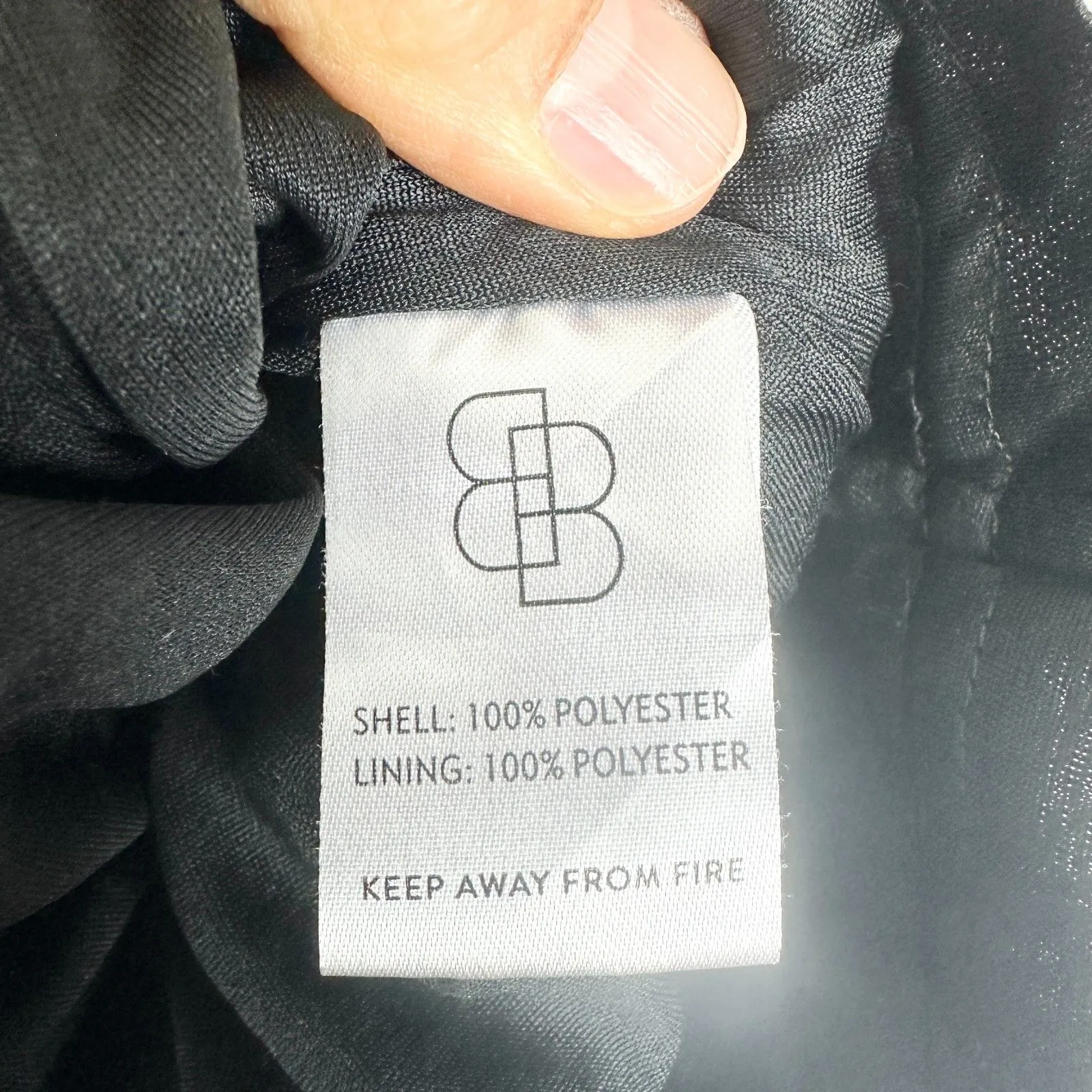 Baltic Born Venus Pleated Maxi Dress Size Large Black Velvet Party Maternity - Image 8