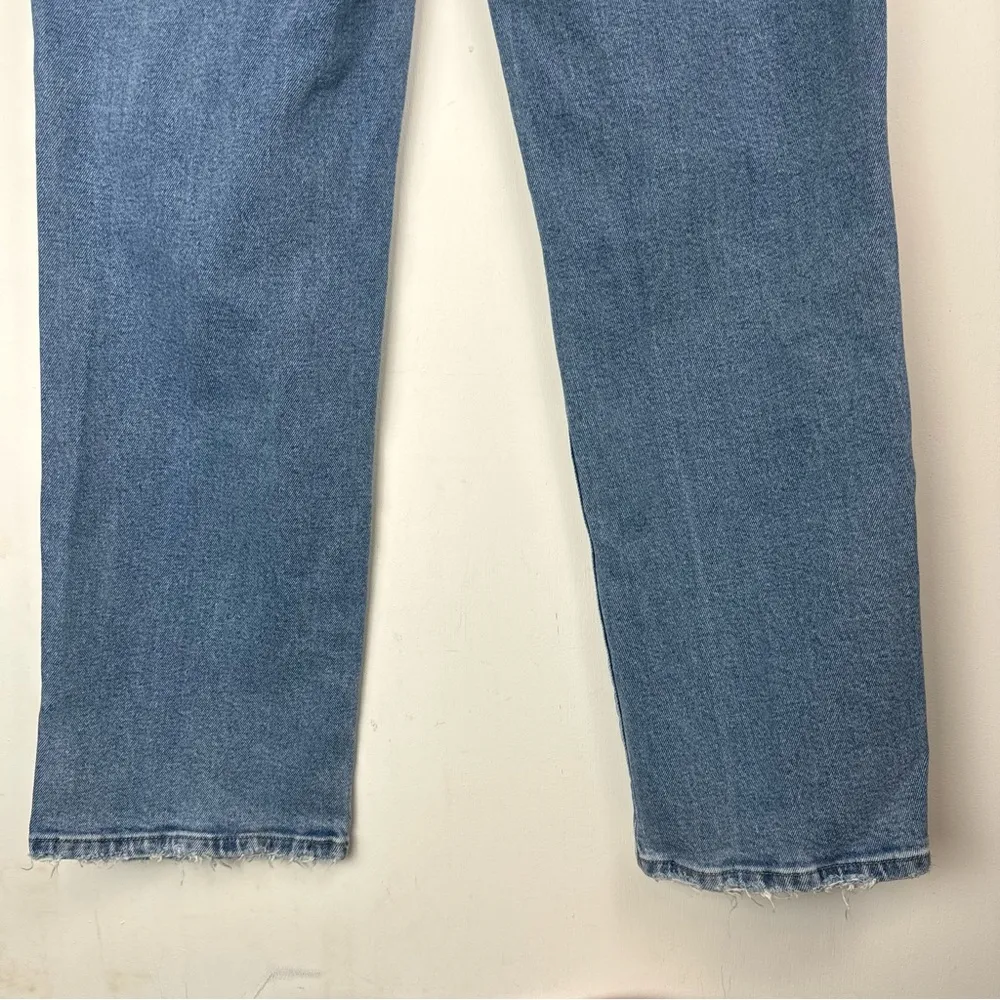 Good American Always Fits Good Legs Straight Jeans Sz 14 /32 Stretch Light Wash - Image 14