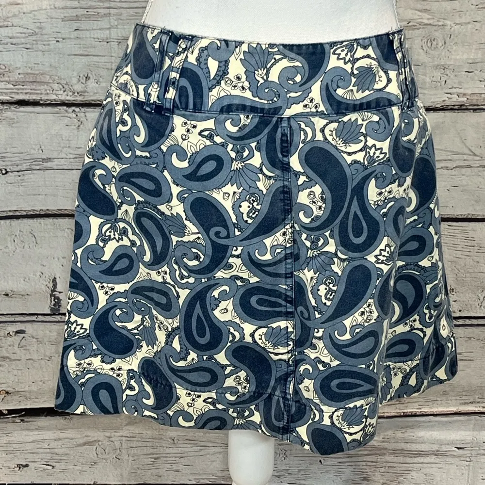 GAP Mini Skirt "Sadie" Denim Paisley-10 - Image 2