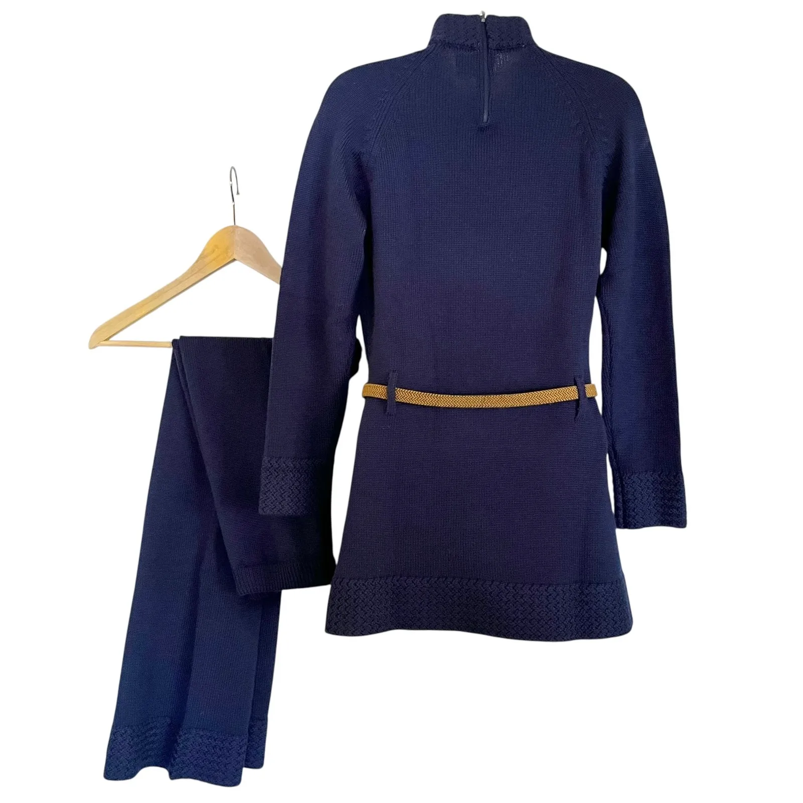 Vintage Glenmore Navy Blue Wool Knit 2 - Image 3