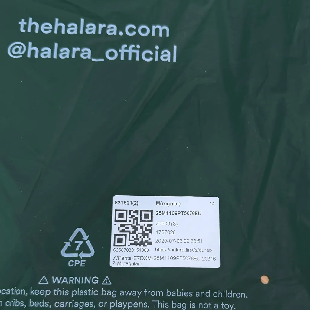 Halara Flex High Waisted Stripe Wide Leg Flowy Washed Casual Jeans Pockets M - Image 7