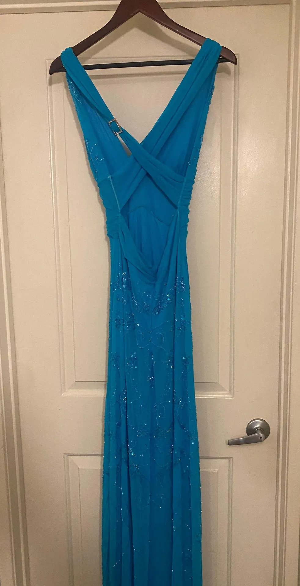 Attitudes By Debra Teal Formal Dress - Image 2