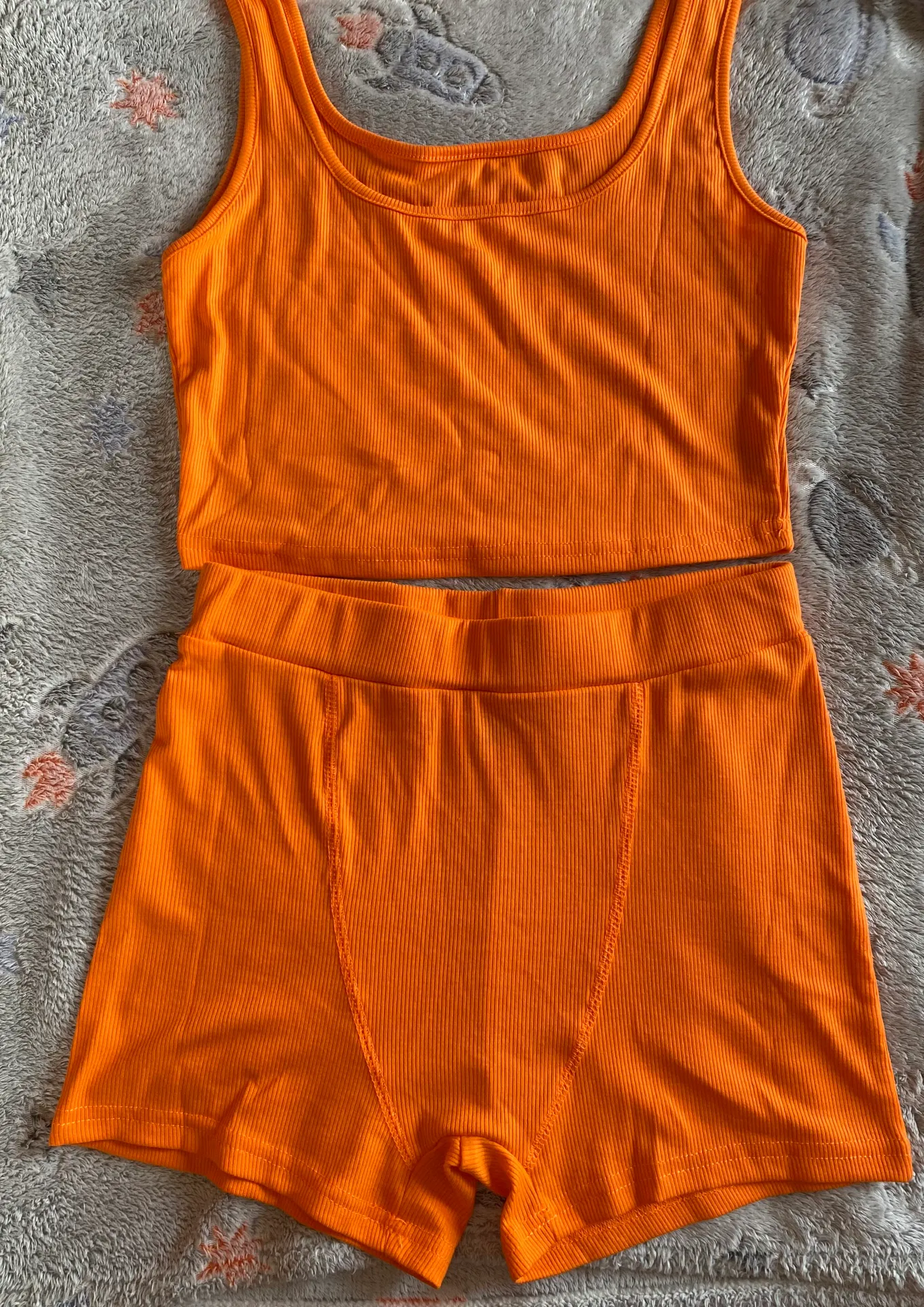 Orange Short and Top Set Size M - Image 2