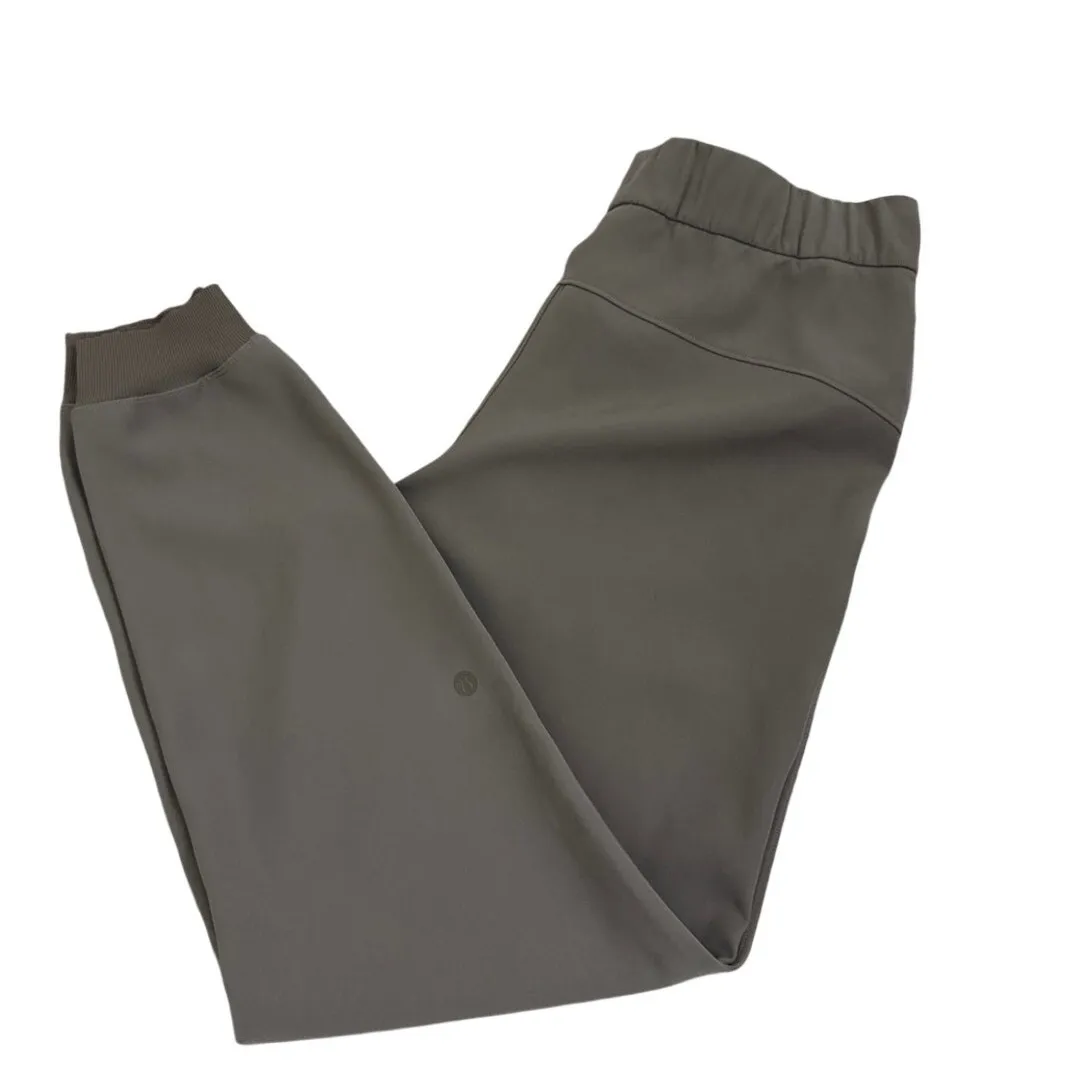 Lululemon On The Fly Joggers Khaki Drawstring Loose Fit Pants Size Women's 6 - Image 3