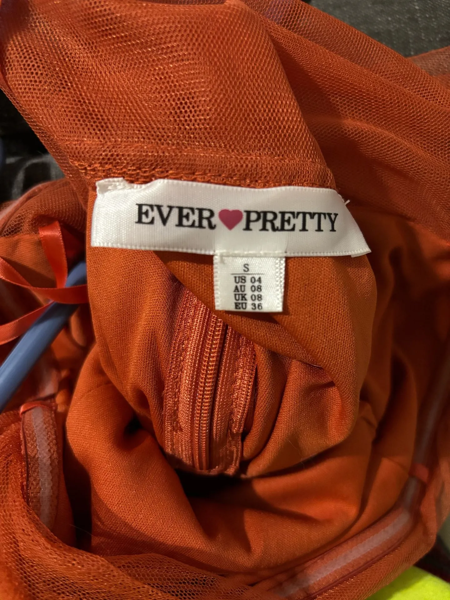 Orange maxi dress with ruffles and puffed sleeves #maxidress #orange Size 4 - Image 4