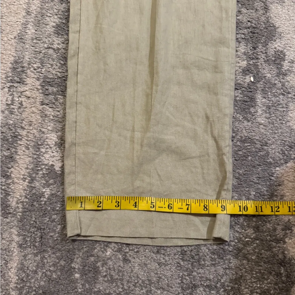 Women’s NWT Green Regular Linen Pants - Image 7