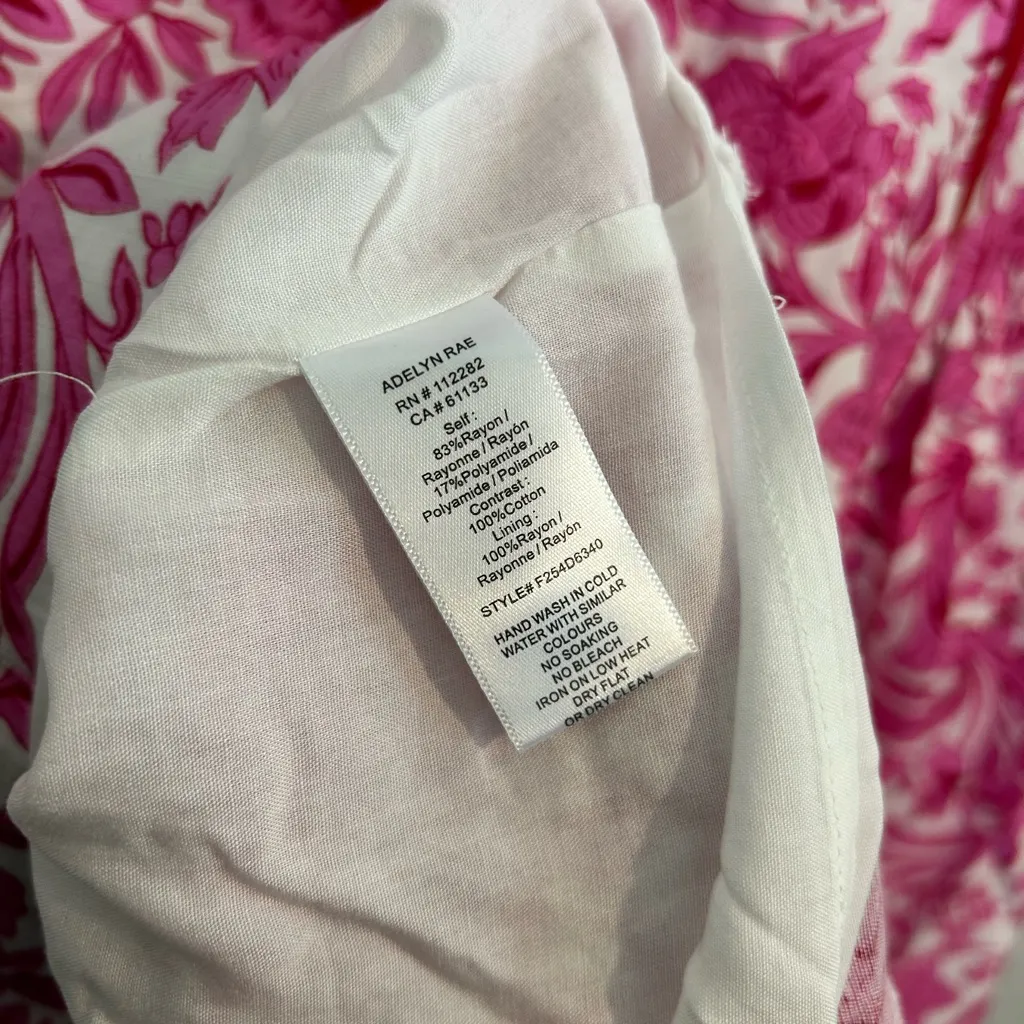 Adelyn Rae Fuchsia Floral Mini Dress - Image 7