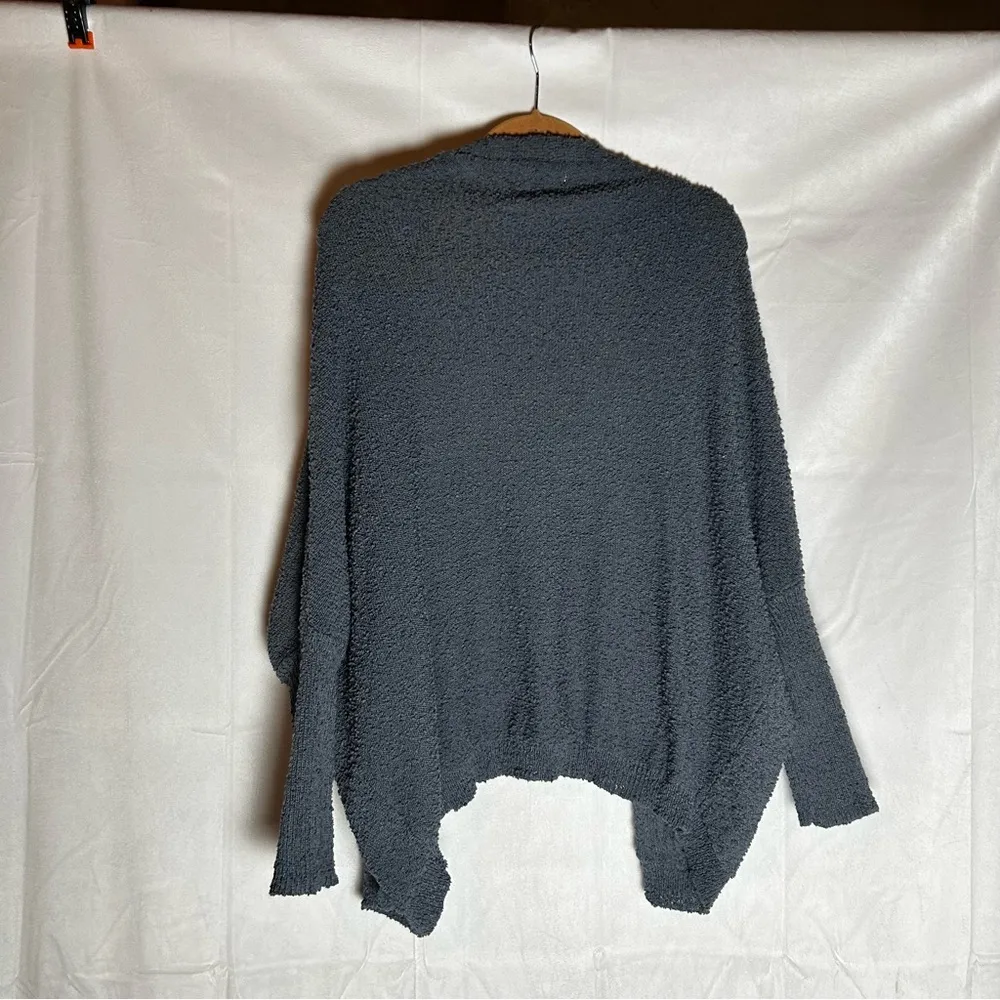 Evereve Navy Izzie Cardigan Nubby Open Front Long Sleeve Sweater Size Small - Image 2