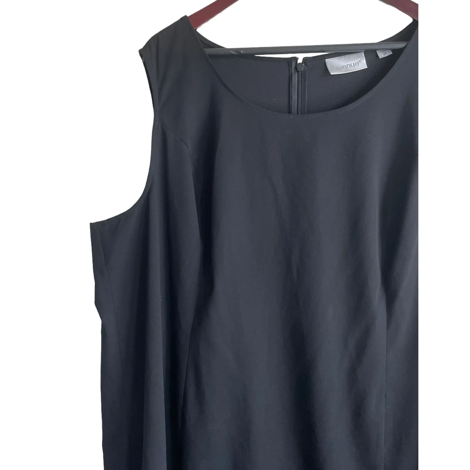 Avenue Women Sheath Dress 26 Black Classic Stretch Minimalistic Timeless Capsule - Image 4