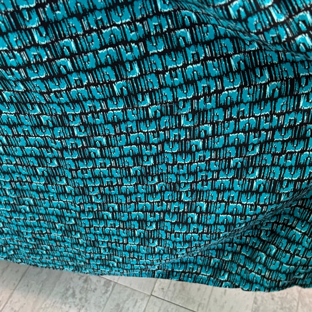 Faded Glory Teal Patterned Maxi Dress - Image 5