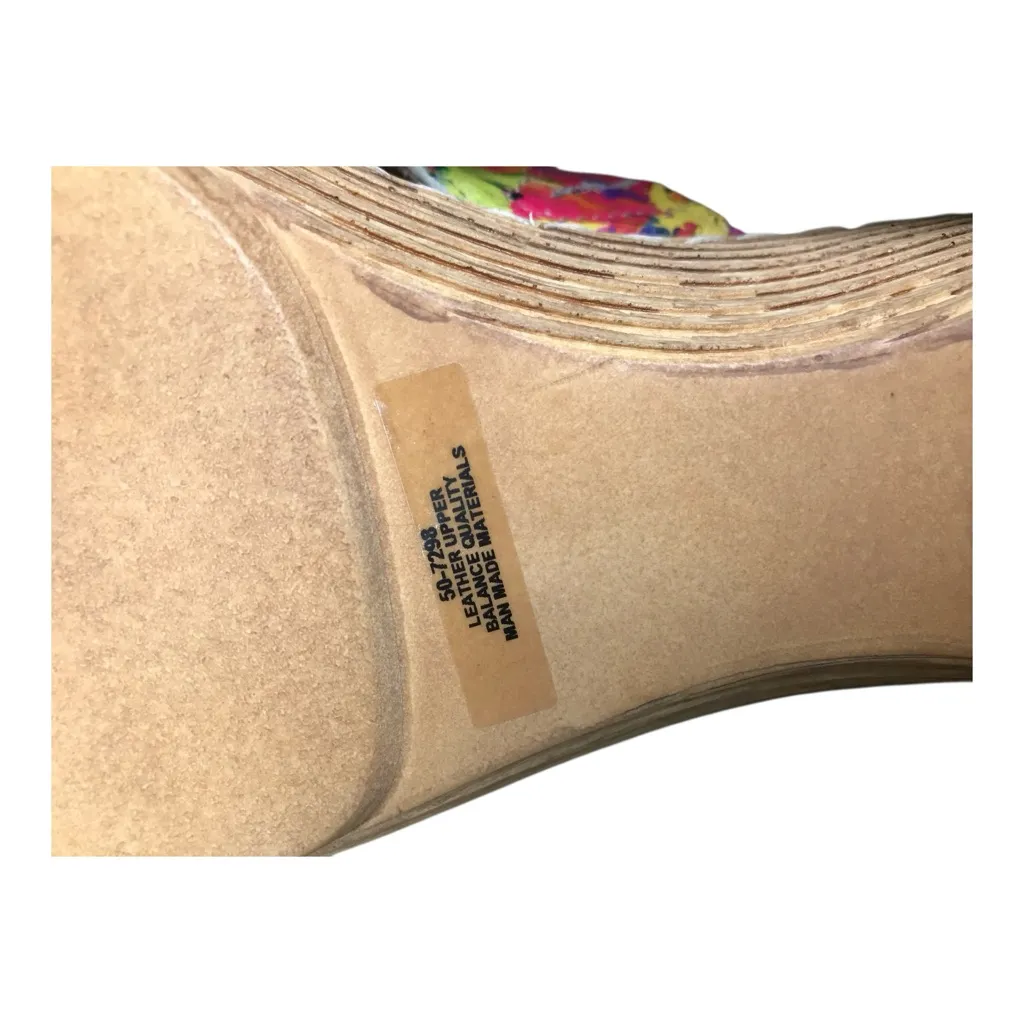 Bella Vita Italy Leather Upper Multicolor Thong flip flop Sandal. SZ.9 - Image 8