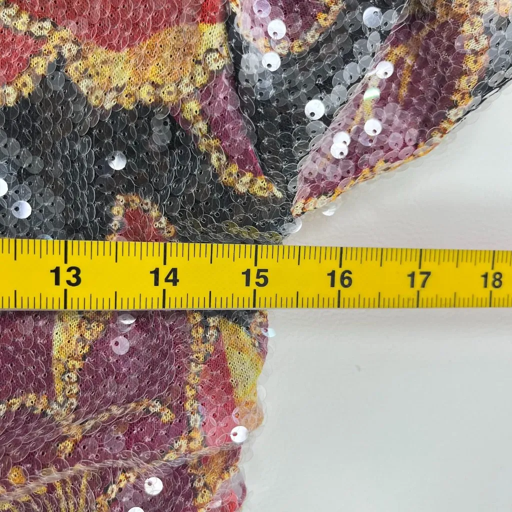 NWT Farm Rio Shiny Chita Tulle Sequins Floral Multicolor Blouse Size S - Image 14
