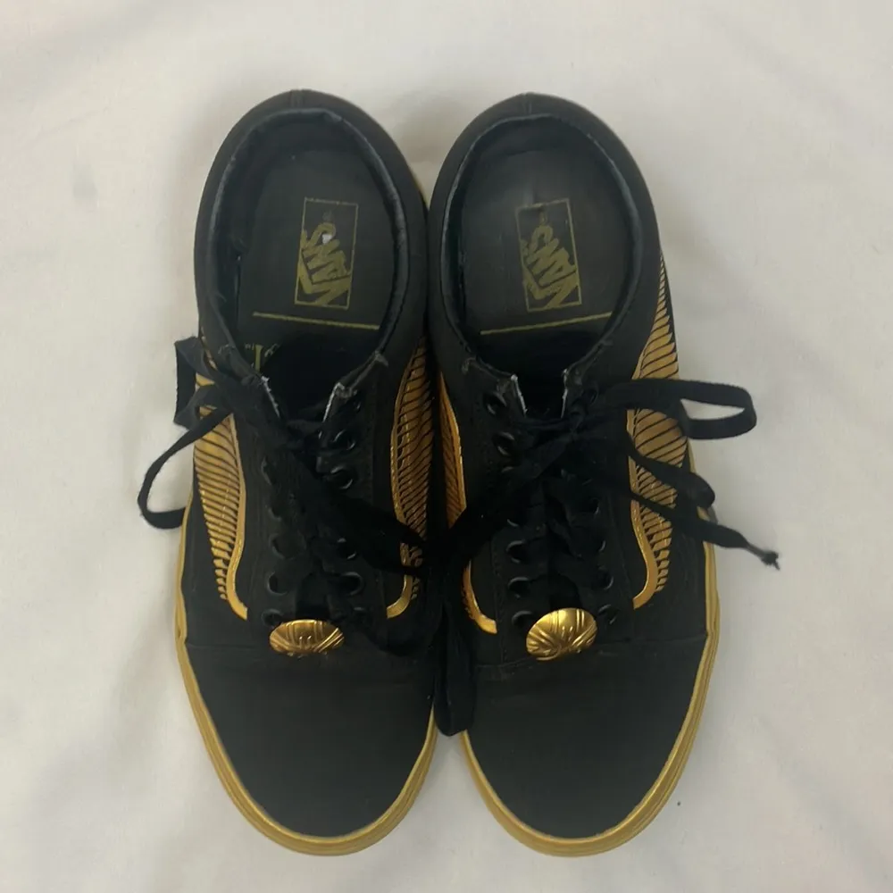 Vans Harry Potter special edition Black and Gold Low-Top Sneakers Woman’s size 8 - Image 7