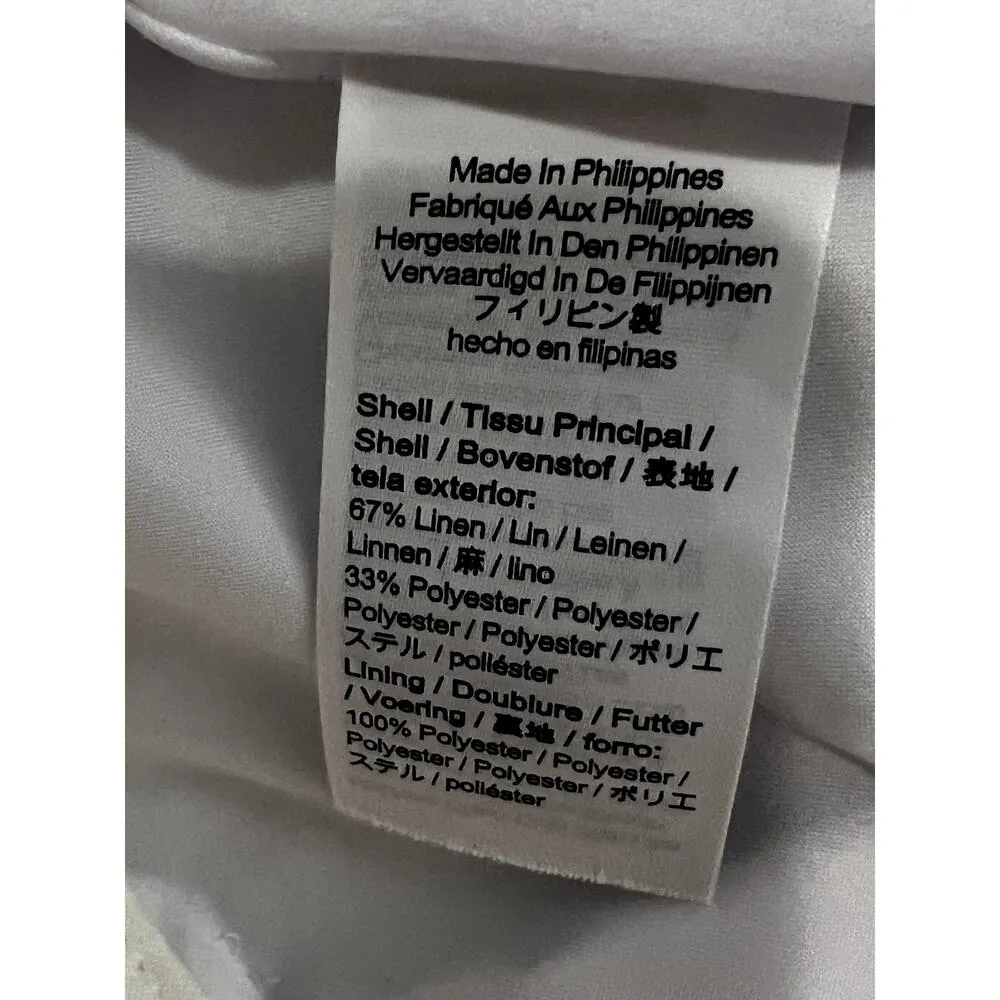 J.Crew Sydney pants size 18 white dress lined cropped wide leg career basics - Image 7