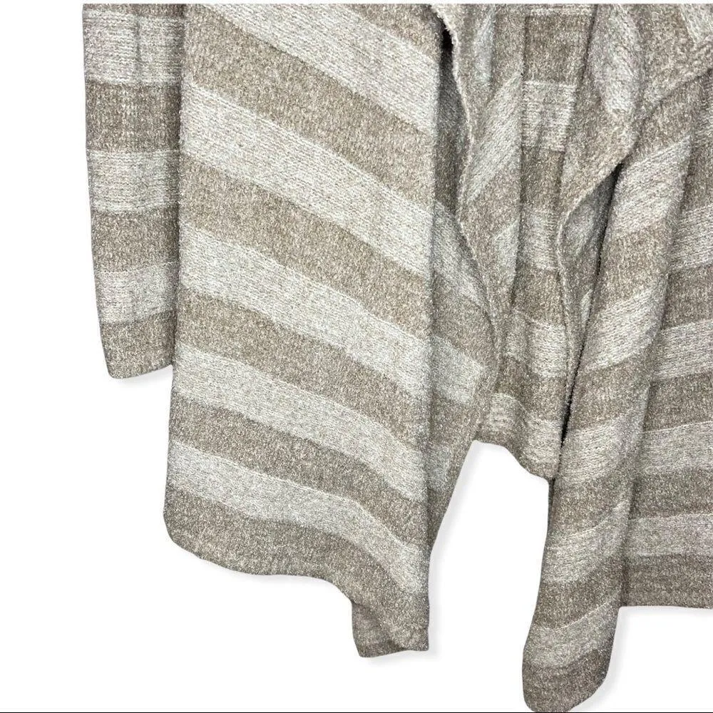 Barefoot dreams cardigan open front striped - Image 4