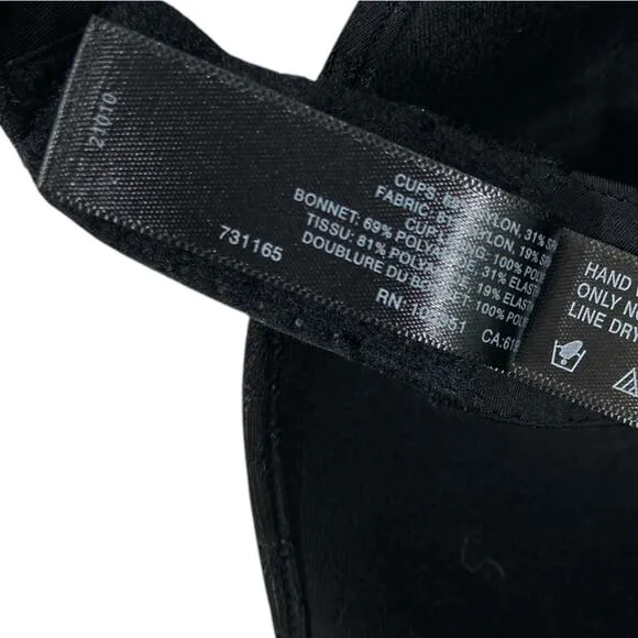 NATORI $74 comfort evolution‎ black underwire convertible memory foam bra 32B Size undefined - Image 9