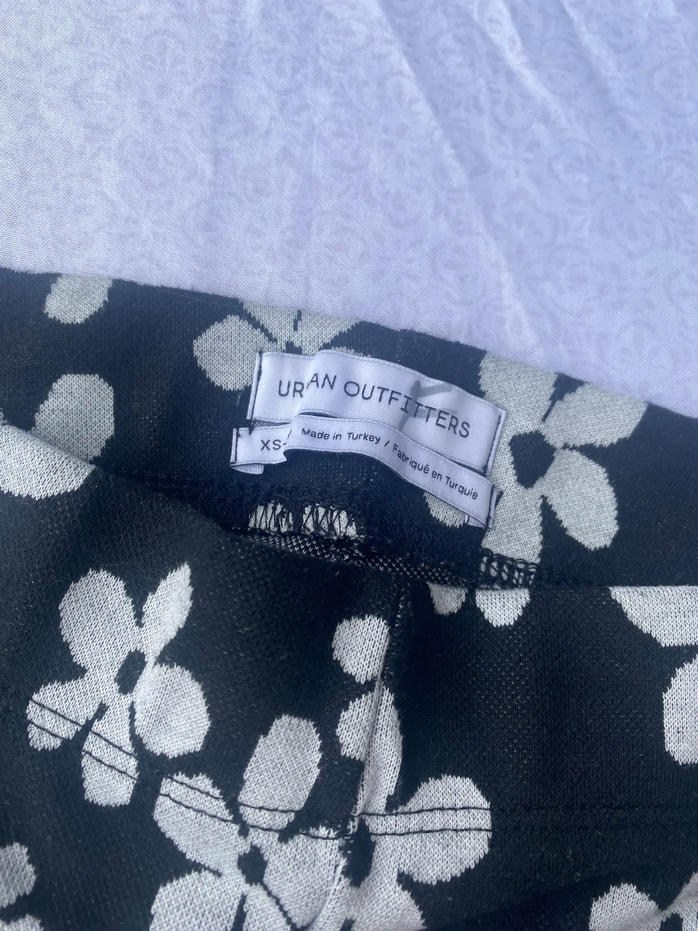 black and white floral flare pants - Image 7