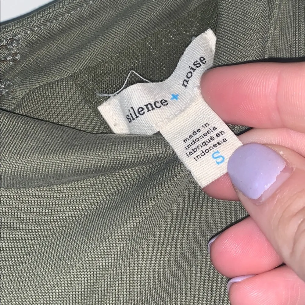 UO Silence + Noise Violetta Cupro Mock-Neck Dress - Image 5