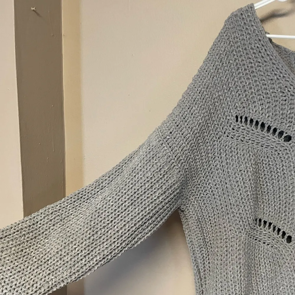 Eyelet Detail Sweater - Image 2
