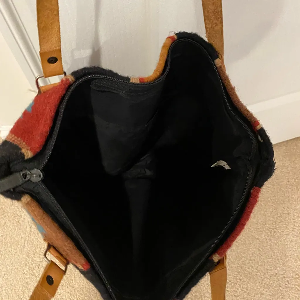 Southwestern Boho Wool Tote..El Paso Saddle Blanket Company. - Image 5