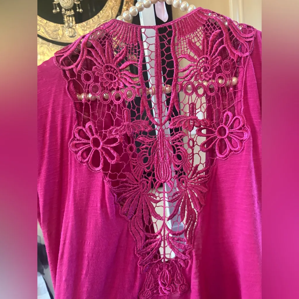 Eyelash Couture Women's Pink Drape Top - Image 3