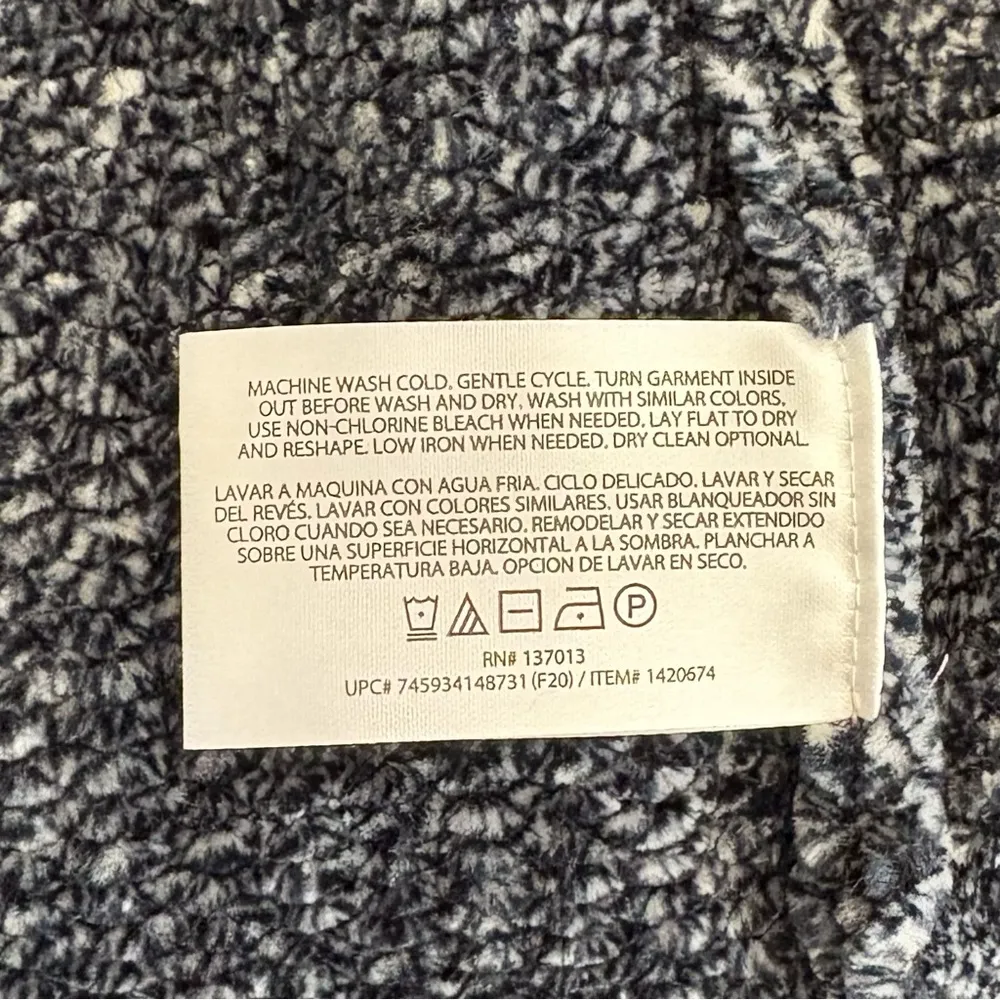 Orvis NEW  Ladies' Chenille Tunic Sweater size M Marled Navy - Image 7