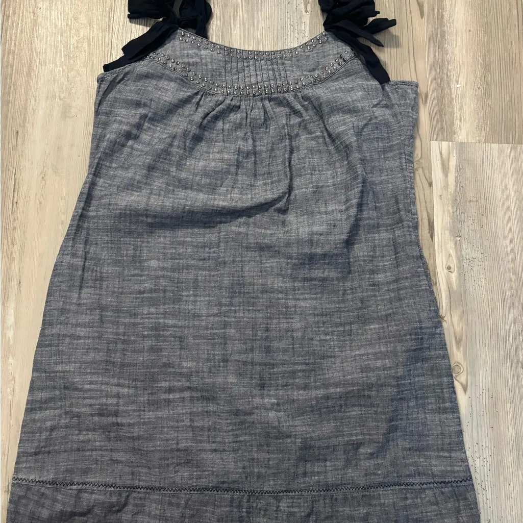 Jolt navy/ tweed Dress with navy blue Straps - Image 8