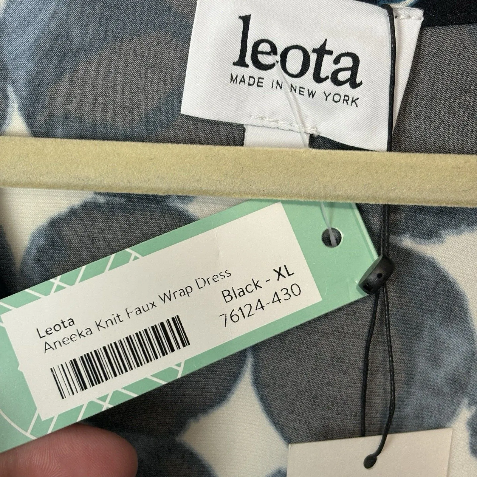 Leota Felicity Sleeveless Dress StitchFix Midnight Moon Faux Wrap Aneeka Knit XL - Image 6