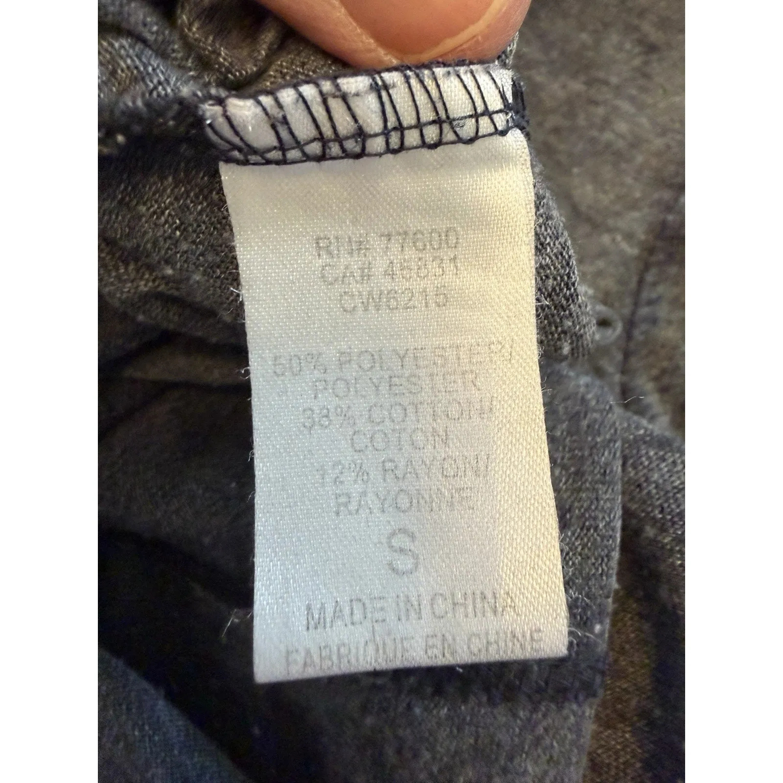 Chaser Grey Ski Ski Long Sleeve Tee Sz S - Image 10