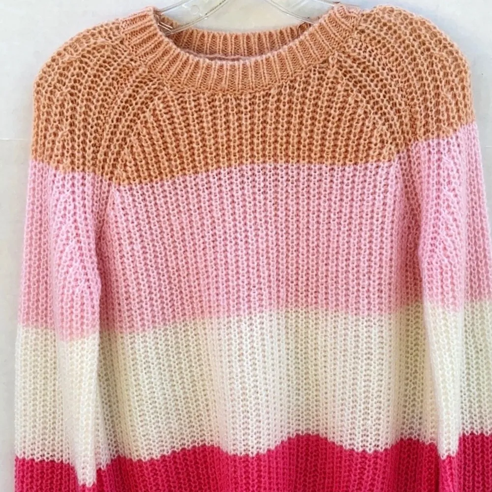 NWOT Princess Polly Womens S/M Willow Colorblock Wool Blend Oversized Sweater - Image 4