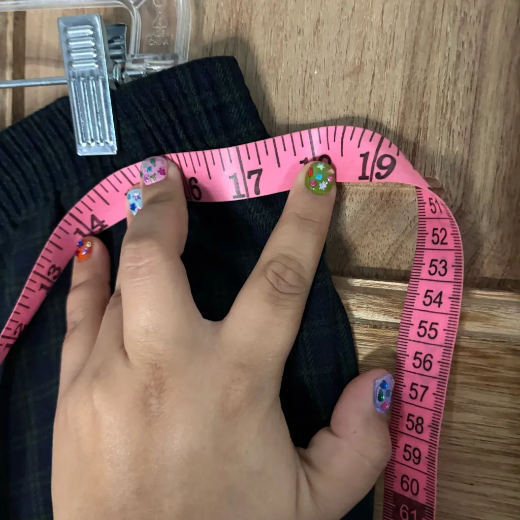 BonWorth women’s navy blue and green Dress Pants‎ Straight-Leg size XL - Image 6