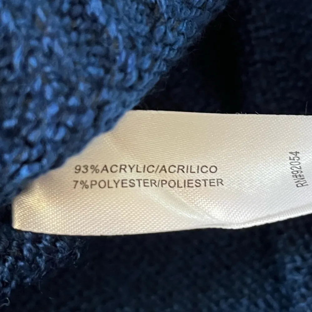 Carolyn Taylor Knit V-Neck Sweater Blue Size XLarge - Image 4