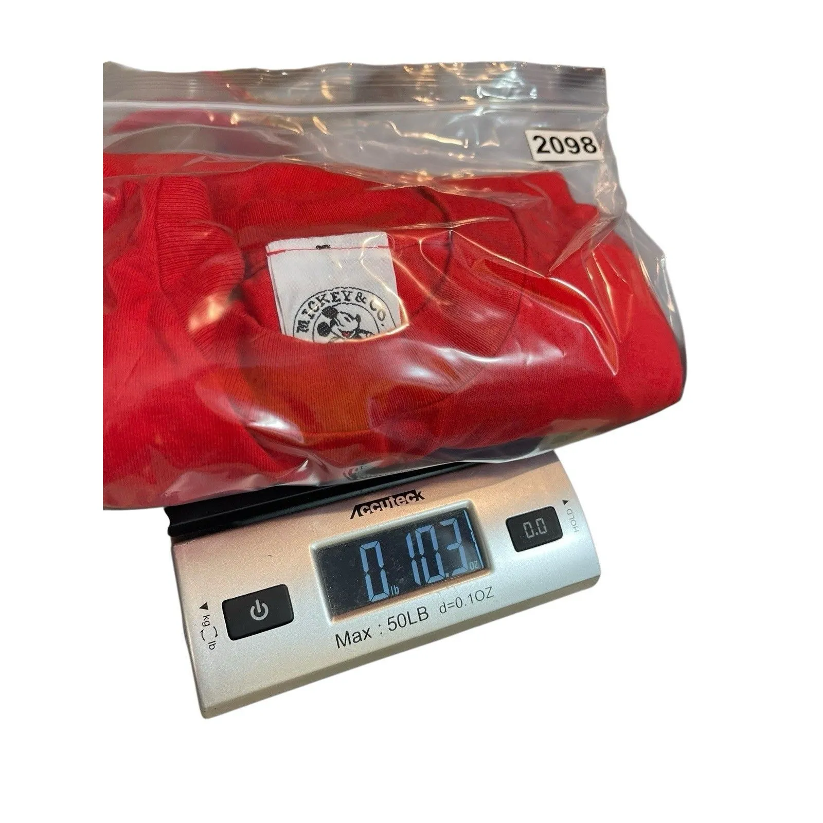 VTG Mickey & Co Minnie Mouse Red T - Image 10