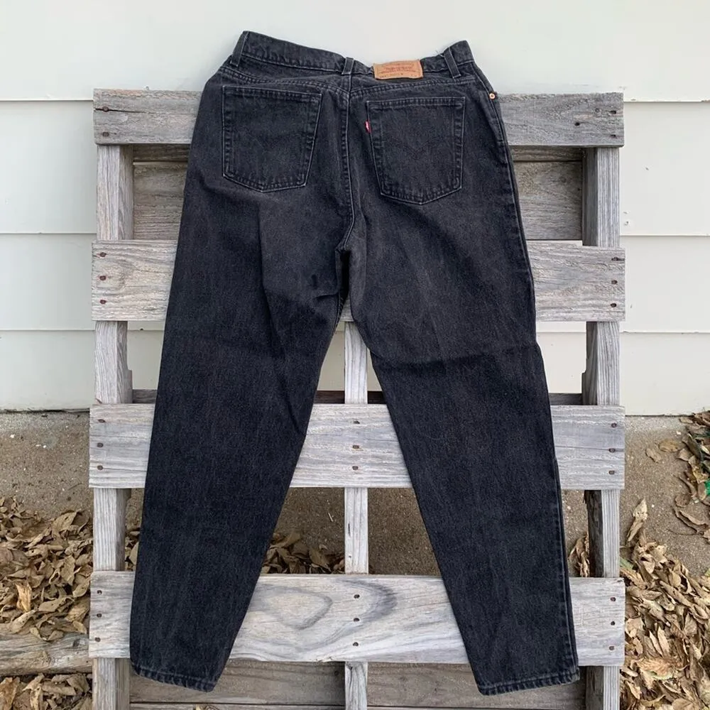 VTG 90s Levi’s 551 LADIES high waist relaxed fit jeans black 16 LONG - Image 3