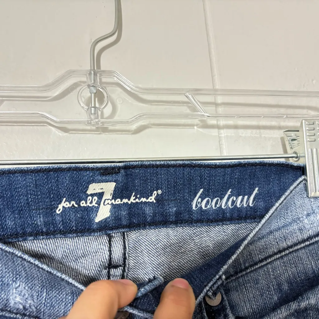 7 For All Mankind Jeans Bootcut 7 Pocket Size 27 (TAILORED) - Image 6