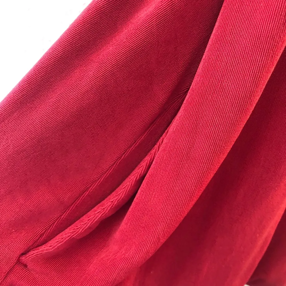 Chico’s Cardigan Travelers Collection Red Travel Open Front Cardi Sz 3 (XL) EUC - Image 8