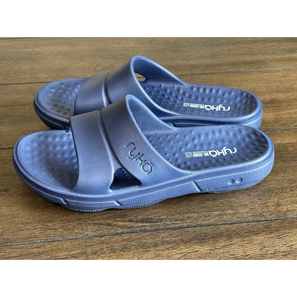 Ryka Women's Re-zorb Lite Slide Recovery Sandal Sandals 10 comfort flat slides - Image 5