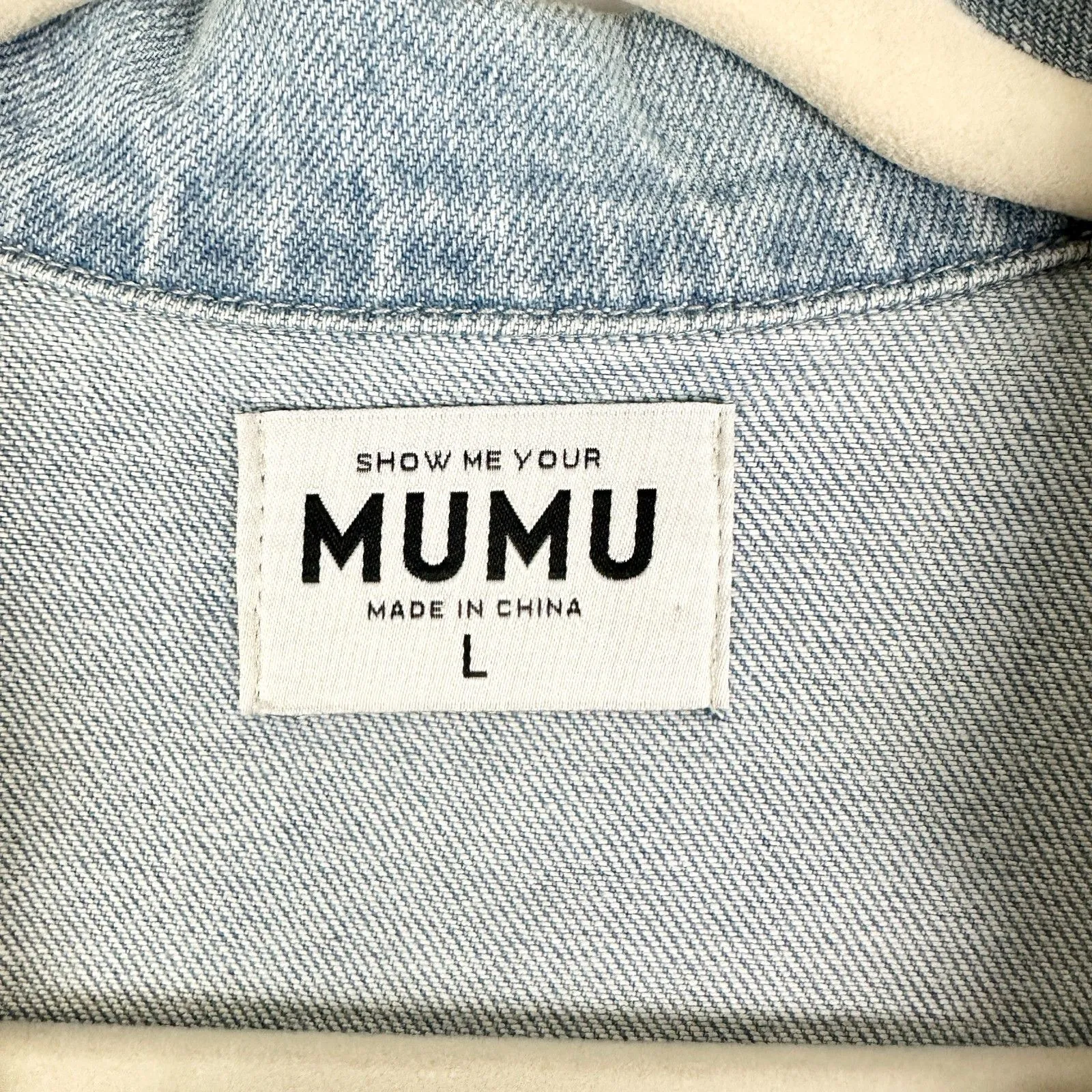 Show Me Your Mumu Outlaw Romper Size Large Light Tide Denim Western Boho Belted - Image 10