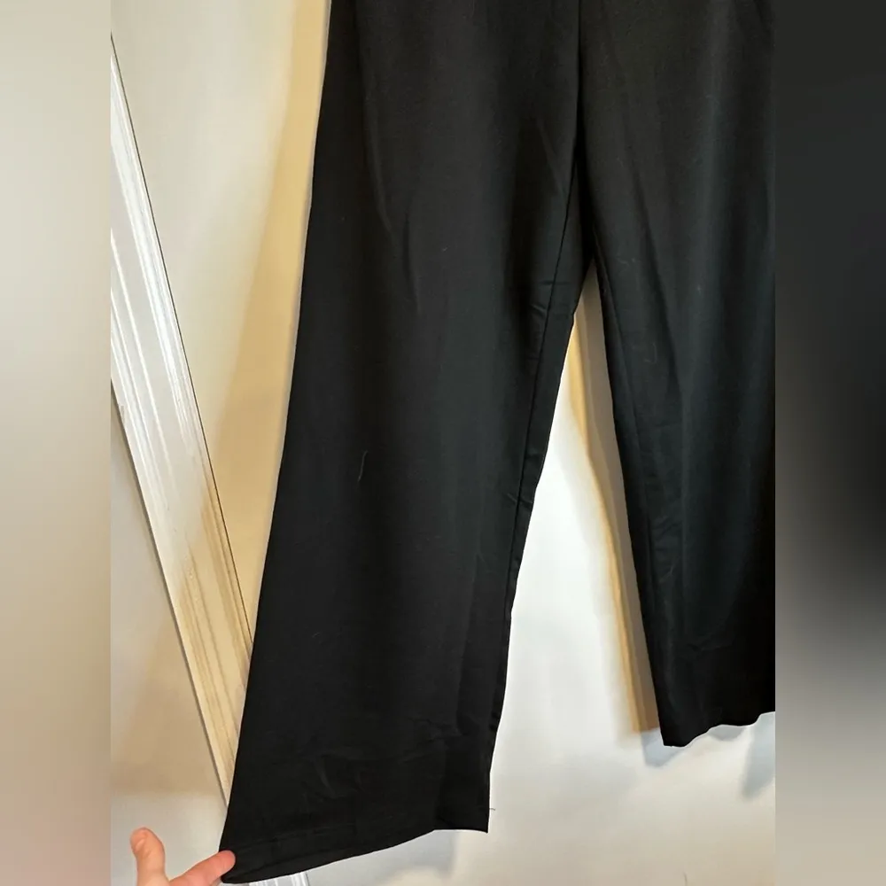 NWT Women’s Pinspark Black Wide Leg Lounge Pants XL. Soft. Flowy. Pockets. - Image 9