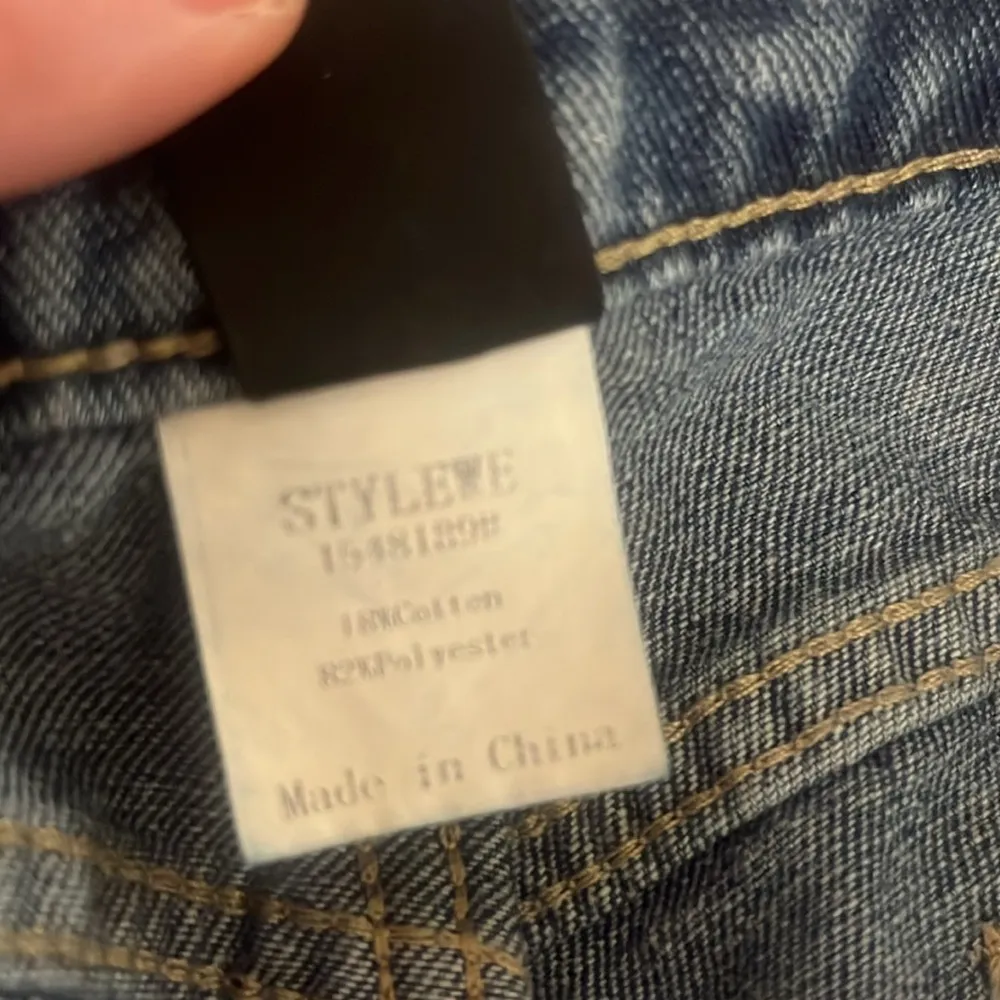 Stylewe wide leg urban color block jeans size small 4 - Image 9