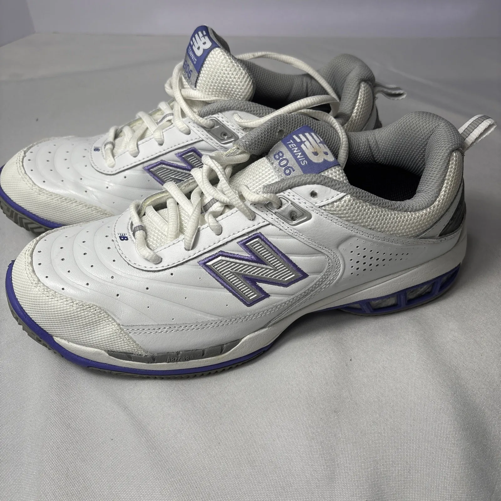 New Balance Women's 806 Tennis Size 10 Regular White/Purple |WC806W| Pickleball‎ - Image 15