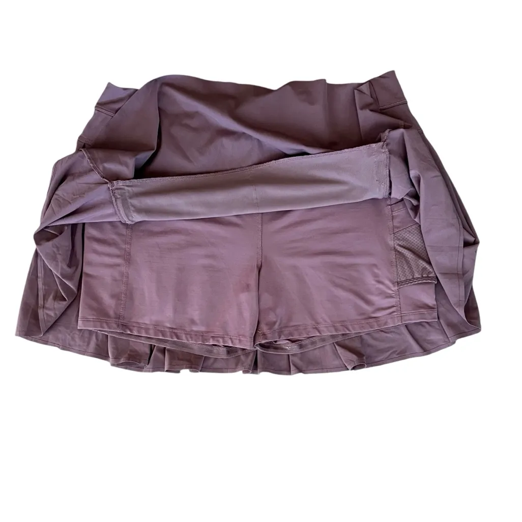 Athleta Women’s Advantage Pleated Skort XL Damask Mauve Purple Tennis Pickleball - Image 4