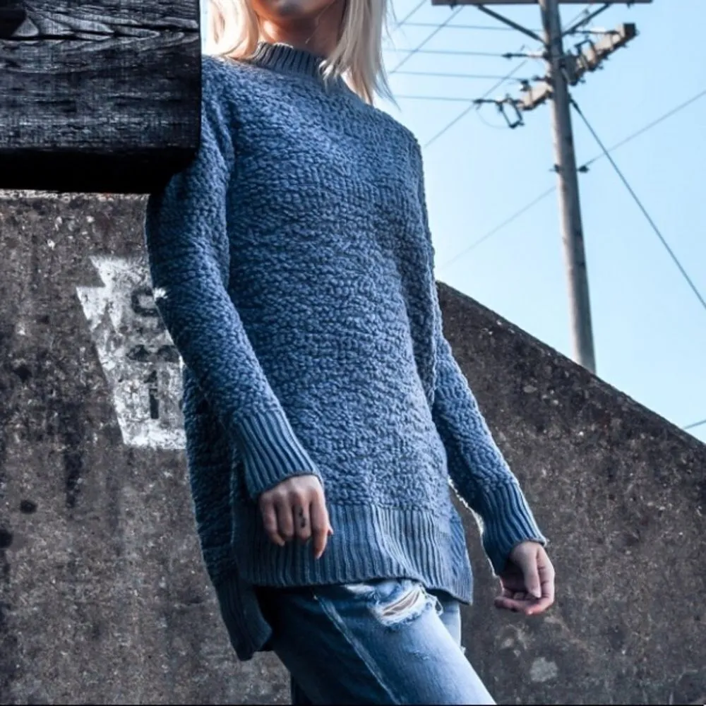 Popcorn Sweater‎ Blue - Image 4